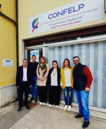 Oggi visita presso i nuovi locali della Struttura CONFELP di Capo d'Orlando